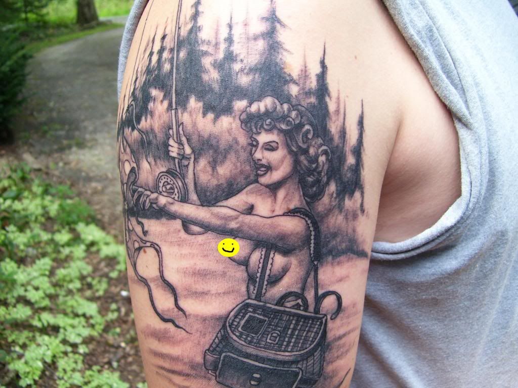 hunting fishing tattoos