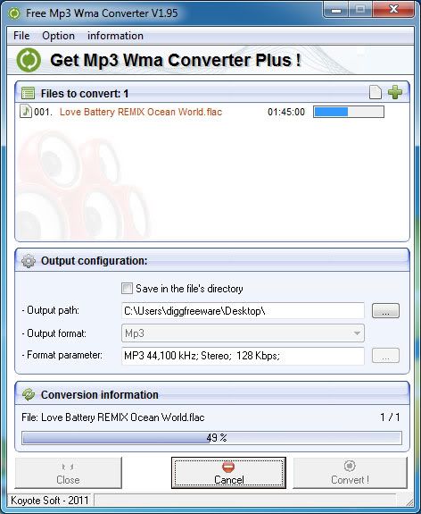 Freeware to convert FLAC to MP3
