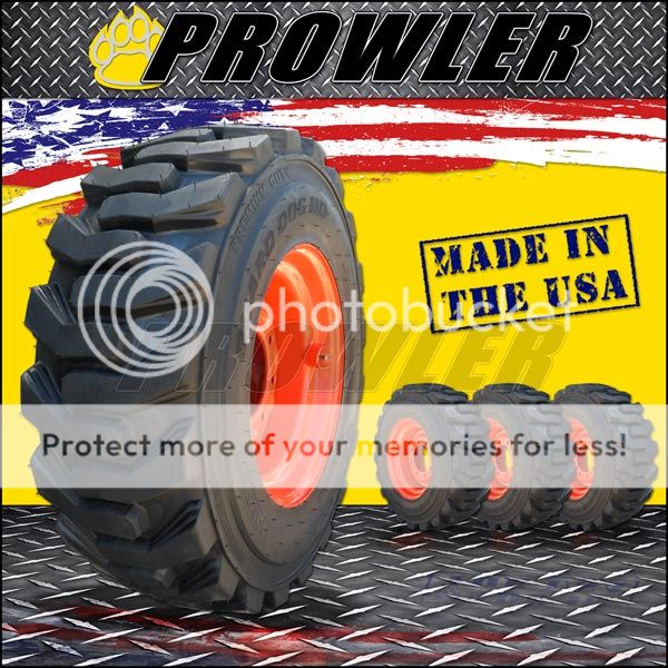 Prowler Bobcat Skid Steer 12x16 5 Tire Wheel Rim Combo