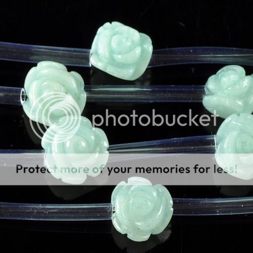 0064 8x6mm carved ite flower loose beads 16  