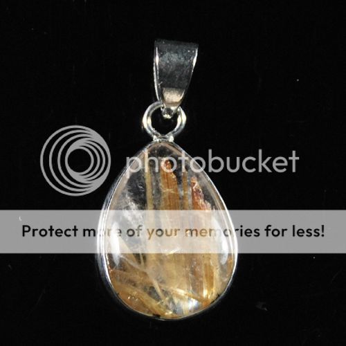 Y0823 Rutilated quartz pendant  