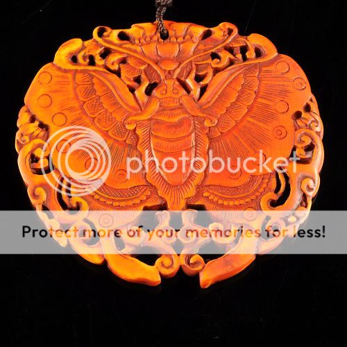 g0725 Imitation ox bone butterfly pendant bead  