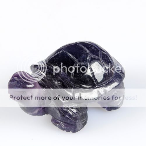 g0519 Carved fluorite turtle fiurine  